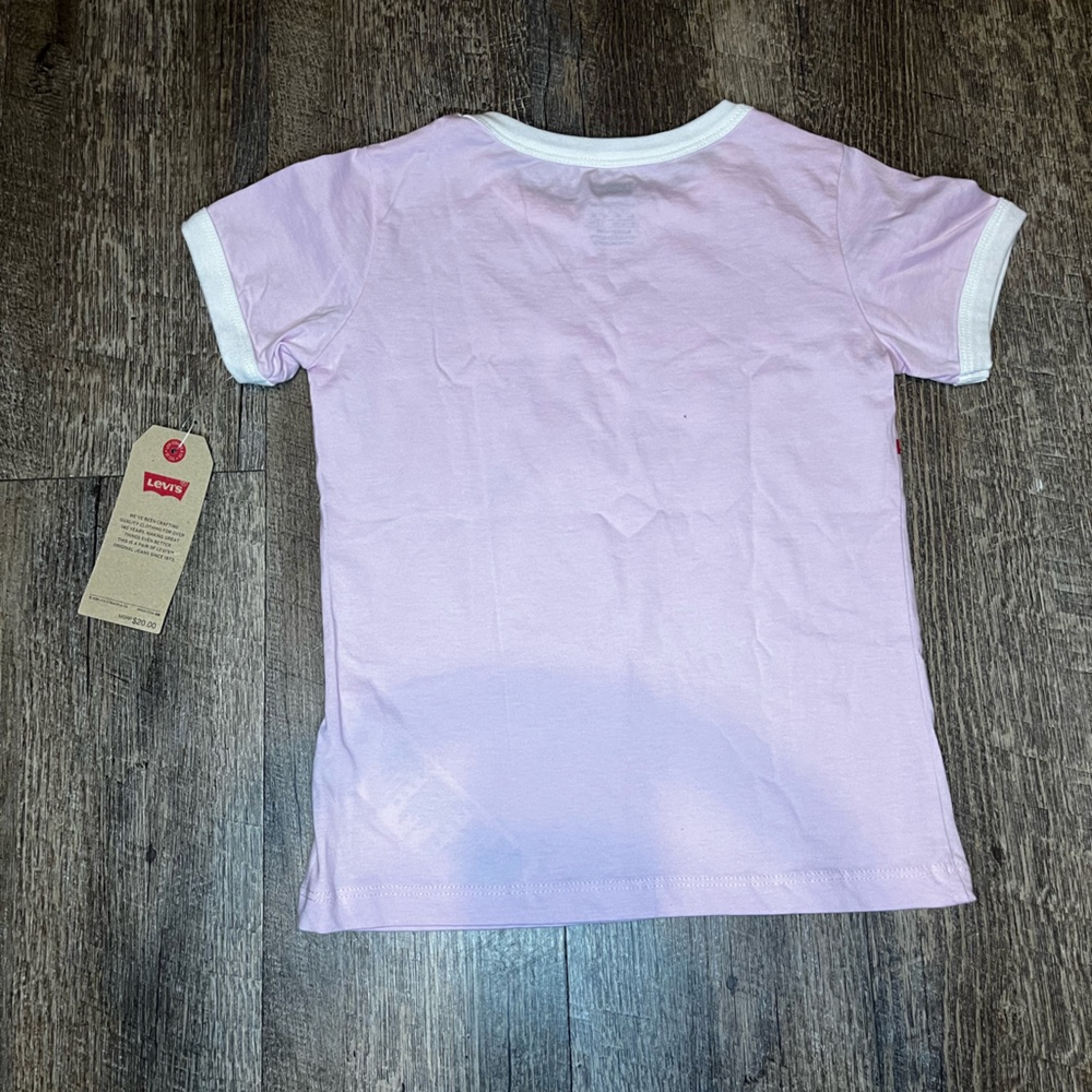 Levi's Pink T-Shirt Size‎ 6 M - Picture 3 of 4